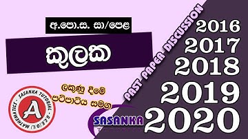 කුලක - 2016 සිට 2020 පසුගිය විභාග ප්‍රශ්න සාකච්ඡාව | sets   pastpapers Discussion 2016 2020