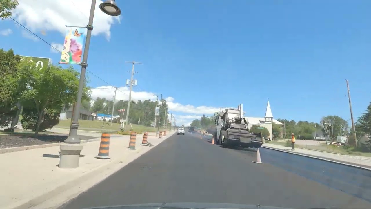 Driving through BRUCE MINES, Ontario