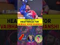 HEARTBREAKING FOR VAIBHAV SOORYAVANSHI #ipl2026 #vaibhavsuryavanshi #dcvsrr