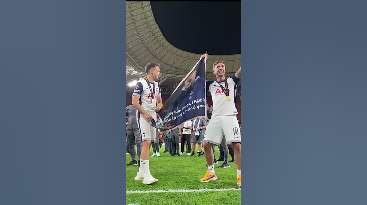 Tottenham Hotspur &  Ange Postecoglou celebrate Europa League win