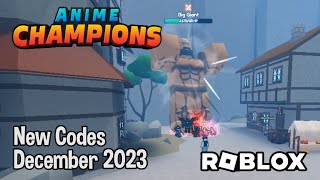 Anime Champions Simulator (ACS) Redeem Codes for Roblox (December 2023)