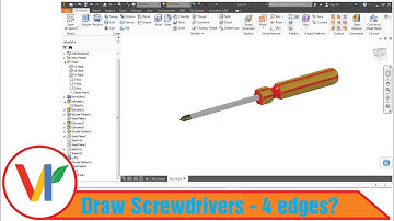 Autodesk Inventor Tutorial | Draw Screwdrivers - 4 edges?