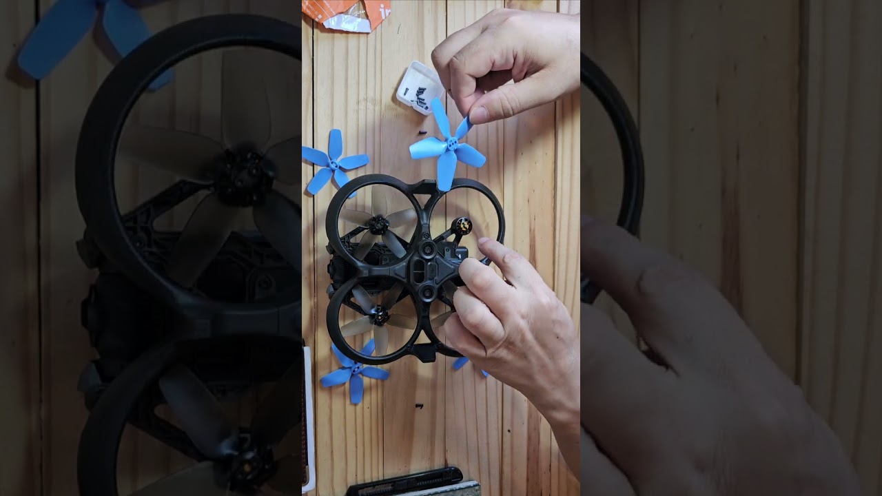 drone avata , trocando hélice