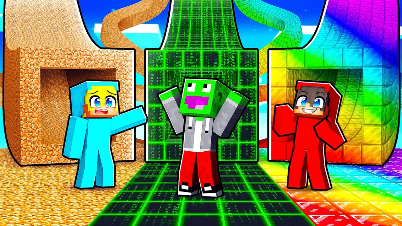 TUNEL HACKERA vs TUNEL BIEDAKA vs TUNEL TĘCZOWY w Minecraft!