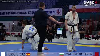 Hugo Cruz vs Valeri Dimitrov Men 7585Kg European Karate Shinkyokushin Championship Tarnów 2022