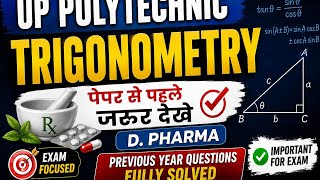 Up polytechnic pyq ll D.Pharma ll Science @syllabusfinisher