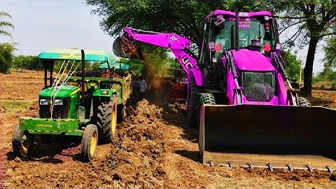 JCB 3dx Backhoe Loading Mud in Mahindra 475 Di tractor JCB khudai work JCB video #jcb #jcbvideo