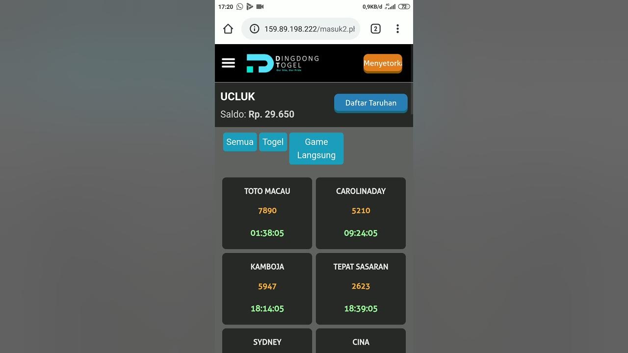 Cara bermain rolet 1 di BO DINGDONG TOGEL - YouTube