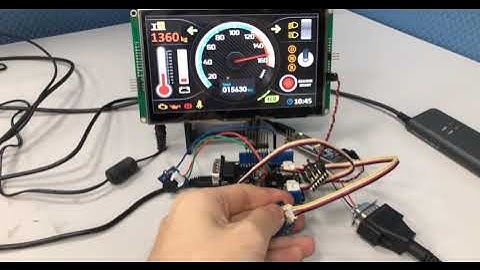 Vehicle CAN BUS GUI display system integration