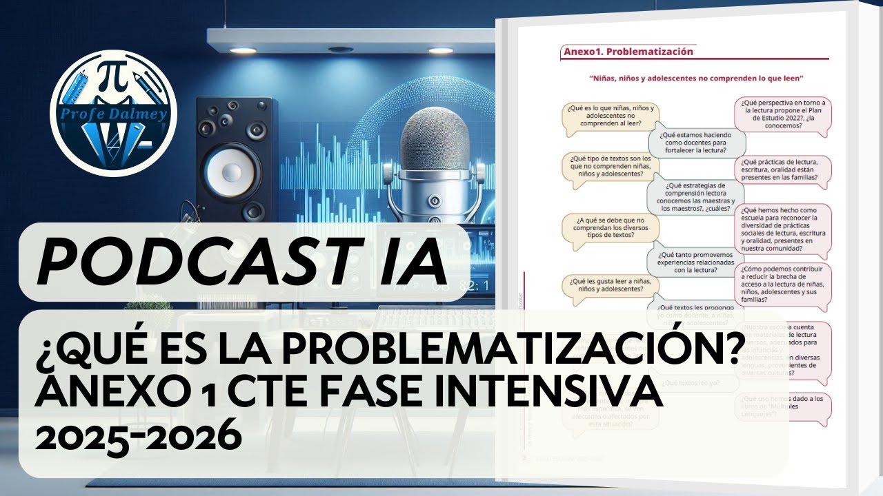 PODCAST IA ¿QUÉ ES LA PROBLEMATIZACIÓN? ANEXO 1 CTE FASE INTENSIVA 2025-2026 | PROFE DALMEY