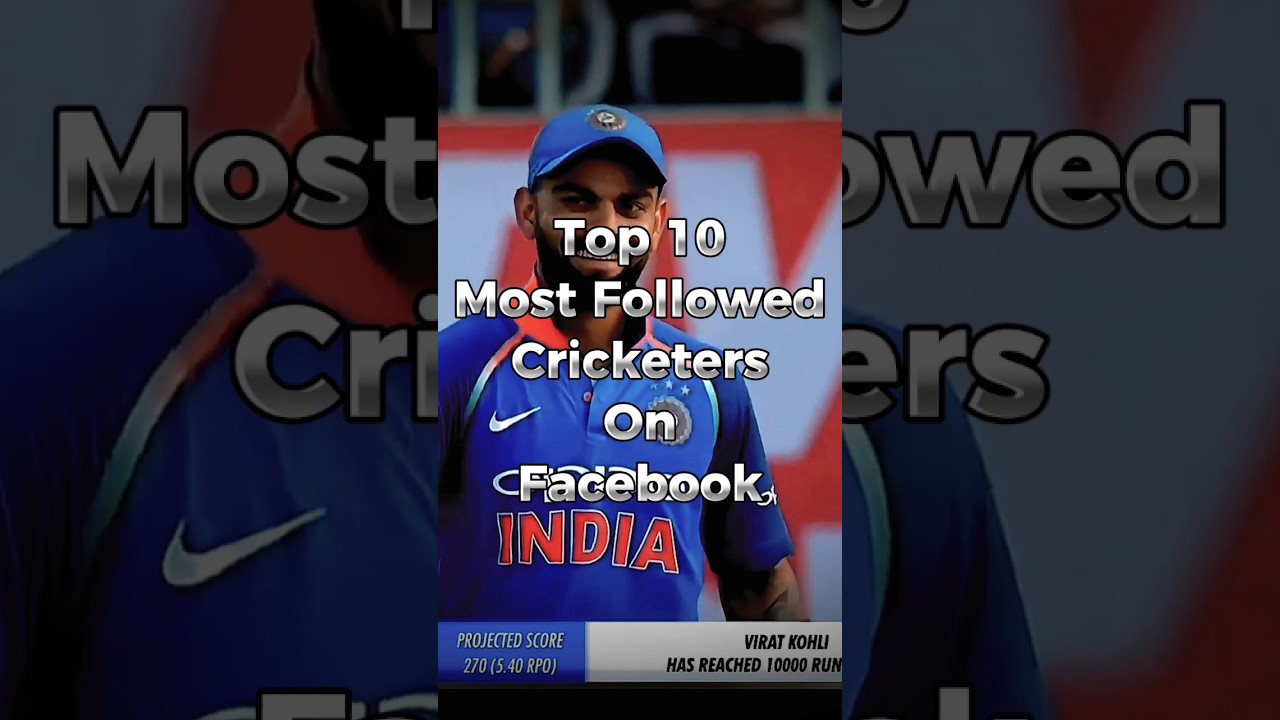 Top 10 Highest Followers Cricketers on Facebook 🇮🇳🇵🇰 