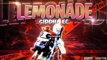 LEMONADE 🍋 - BGMI EDIT | 800 SUBS SPECIAL |#SiddhaEC