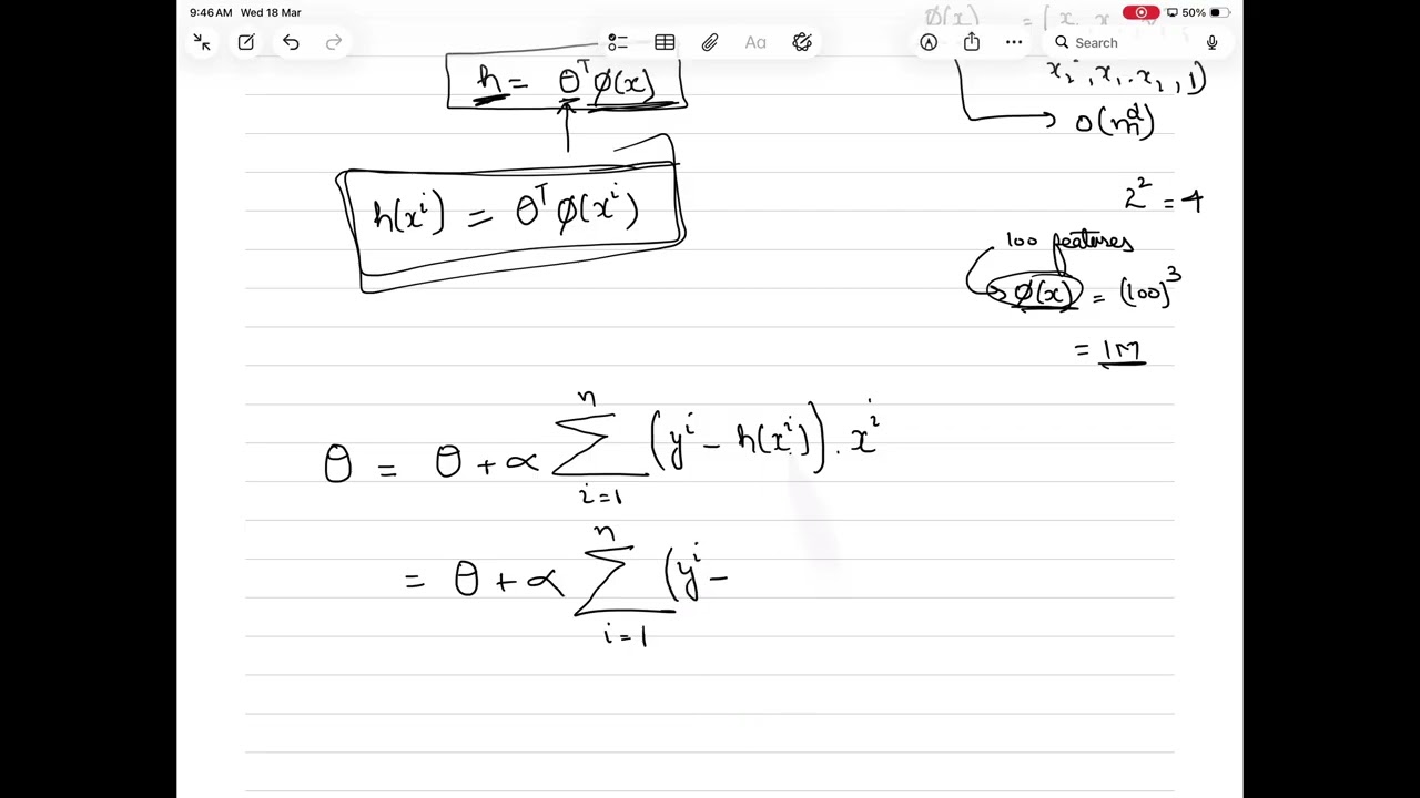 Lecture 22 | Kernel Trick | Polynomial Kernel | RBF or Gaussian Kernel | Gram Matrix