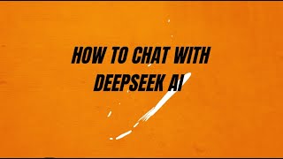 How To Chat With Deepseek Ai Easy Guide & Tips