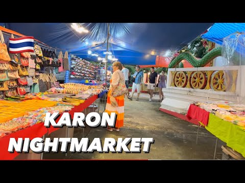 Karon Market TEMPLE NIGHT MARKET PHUKET KARON 🇹🇭🙏🏼😋 - YouTube