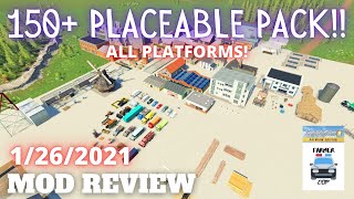 150  PLACEABLE PACK!! - Mod Review for 1/26/2021 - Farming Simulator 19