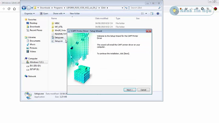 Hướng dẫn cài đặt canon lbp 2900