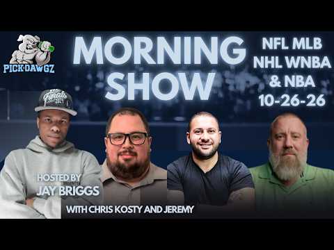 NBA, NFL, WNBA & NHL Picks 10/26/26 | The PickDawgz Morning Show Hosted By Chris Ruffolo