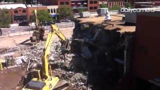 Birds Eye View Of Old Daily Camera Building Demolition 
