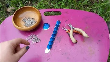 How to weave a strip of scalemaille