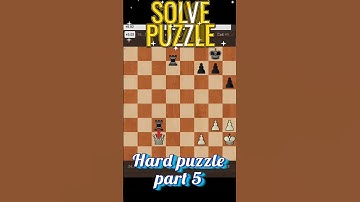 Solve puzzle | Hard puzzle part 5 | #chess #chesscom #shorts