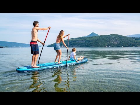 Надувна SUP-дошка Aqua Marina Super Trip 12'2" (BT-24ST01) — Сімейна дошка для 2-3 осіб, видео 2