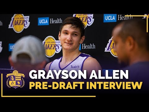 Duke Guard Grayson Allen Lakers Pre-Draft 2018 Interview