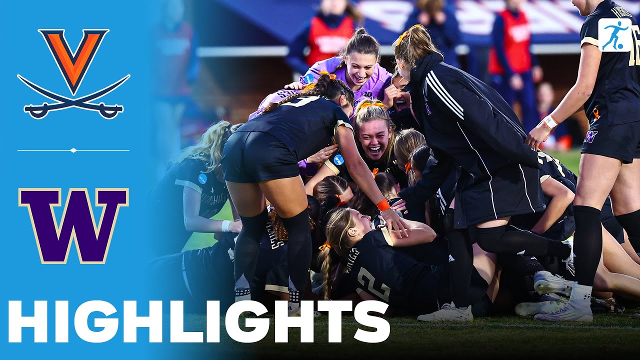 Virginia vs Washington | NCAA College Women's Soccer | Highlights - November 23, 2025