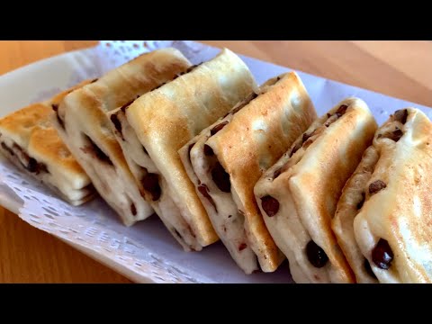 Easy Sweet Red Bean Flatbread, simply delicious      