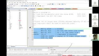 8051 Assembly Level Programs, Creating LOOPs