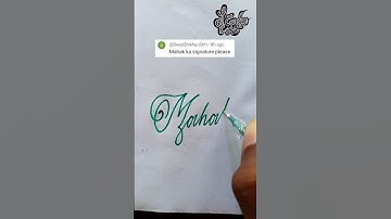 Stylish Name | Mahak | Stylish Signature | Calligraphy Signature