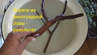 Коряги из виноградной лозы результат Коряги из виноградной лозы результат