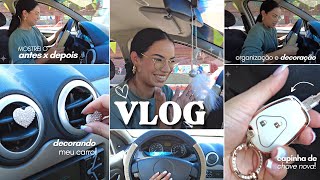 DECORANDO E ORGANIZANDO MEU CARRO | Morando Sozinha Vlogs