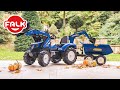 Falk  new holland backhoeloader with maxi trailer ref 3090w