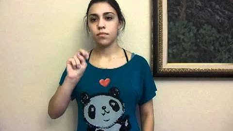 Lesson 2 Chapter 4 ASL Assignment