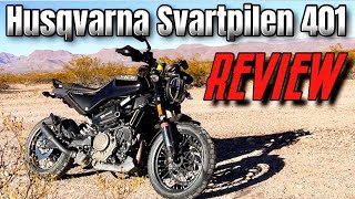 Review on the Husqvarna Svartpilen 401 5000 Miles/ PRO’s & CON’s/ Thoughts! TRERACKSCITY 4K