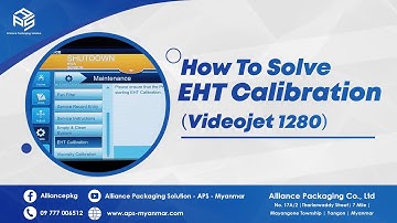 VJ 1280 / 1580 series - How to solve EHT calibration #VJ1280 #Videojet #CIJ #Myanmar