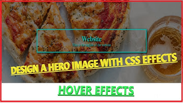 CREATE HERO IMAGE with CSS | CSS | HTML | CSS EFFECTS | HERO IMAGE | WEBSITE DEVELOPMENT