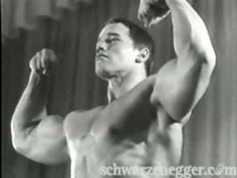 Young Arnold Schwarzenegger (18) wins Mr Cologne Germany Franco Columbo
