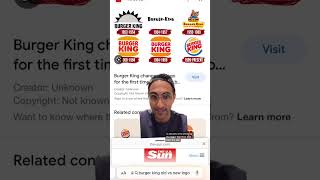 What do you think about burger kings new logo and the general... #Shorts #shwinnabego