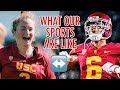 USC ATHLETES SWITCHING SPORTS FOR A DAY (ft. Michael Pittman Jr.)