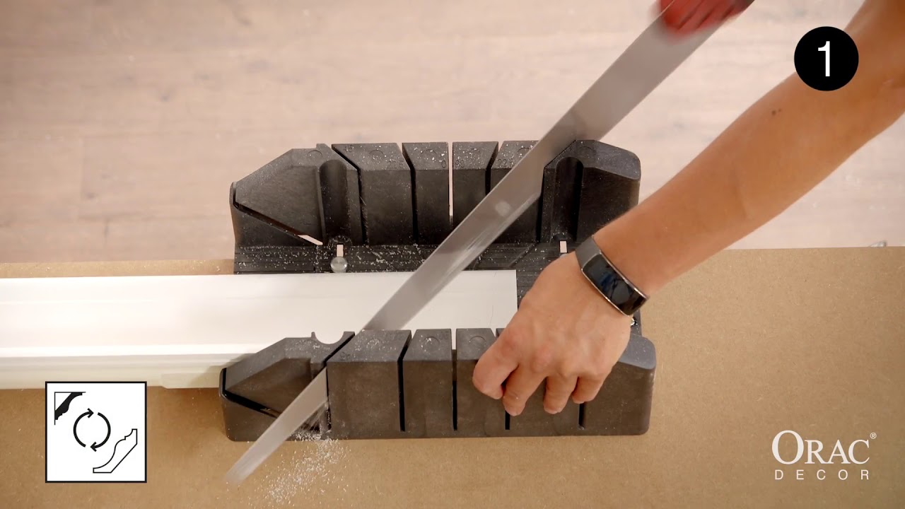 Монтаж карнизов Orac Decor, как остановить митру - YouTube