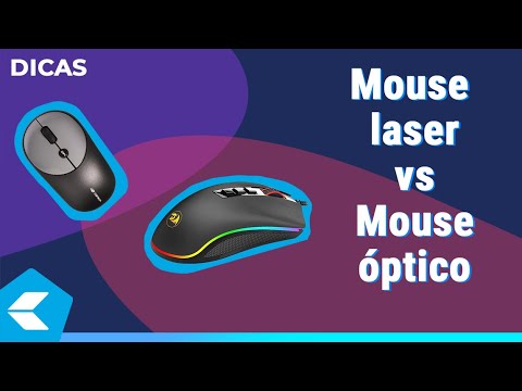 Vídeo: Qual é A Diferença Entre Um Mouse A Laser E Um Mouse óptico