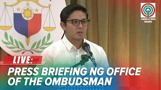 LIVE: Office of the Ombudsman holds press conference | May 28, 2026