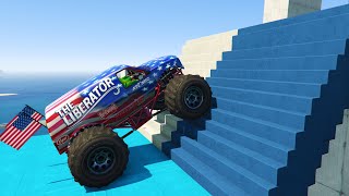 PARKOUR CU MONSTER TRUCK | URCA SCARILE?