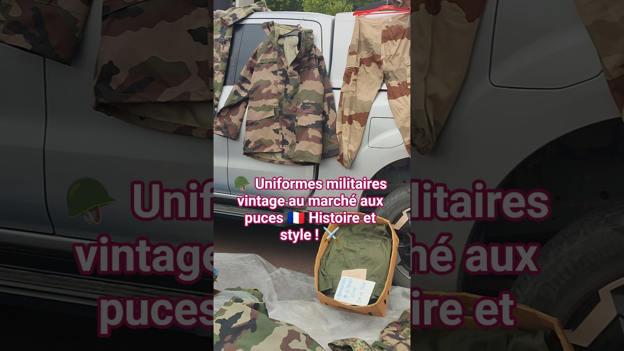 🪖 Uniformes militaires vintage au marché aux puces 🇫🇷 Histoire et style ! ⚔️