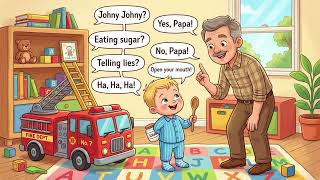 🚒🔥 Johny Johny Yes Papa with Fire Truck and Ladder 🚒👨‍🚒 | Nursery Rhymes &amp; Kids Songs
