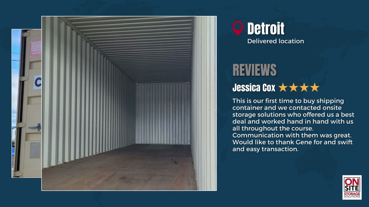 Shipping Containers For Sale Detroit, MI | On-Site Storage Solutions