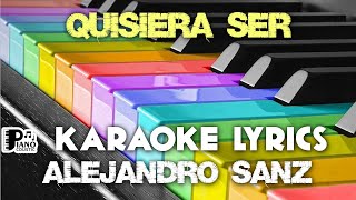 QUISIERA SER ALEJANDRO SANZ KARAOKE LYRICS VERSION PSR