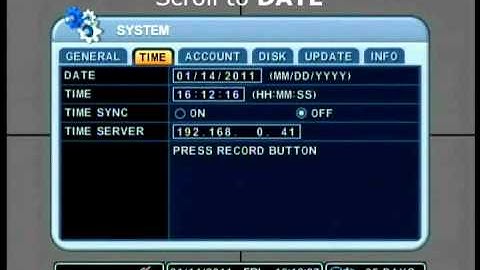 Nuvico - EV-EVL - How to change time, date and password - NVV01.flv